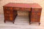 Antique Pedestal Directors Desk - Image 5