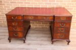 Antique Pedestal Directors Desk