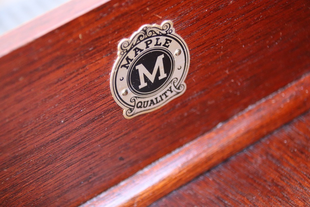 Antique Pedestal Directors Desk - Image 9