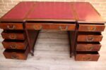 Antique Pedestal Directors Desk - Image 10