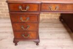 Antique Pedestal Directors Desk - Image 14