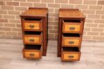 Pair of Vintage Inlaid Bedside Tables - Image 5