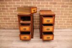 Pair of Vintage Inlaid Bedside Tables - Image 8