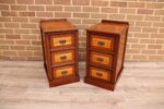 Pair of Vintage Inlaid Bedside Tables - Image 10
