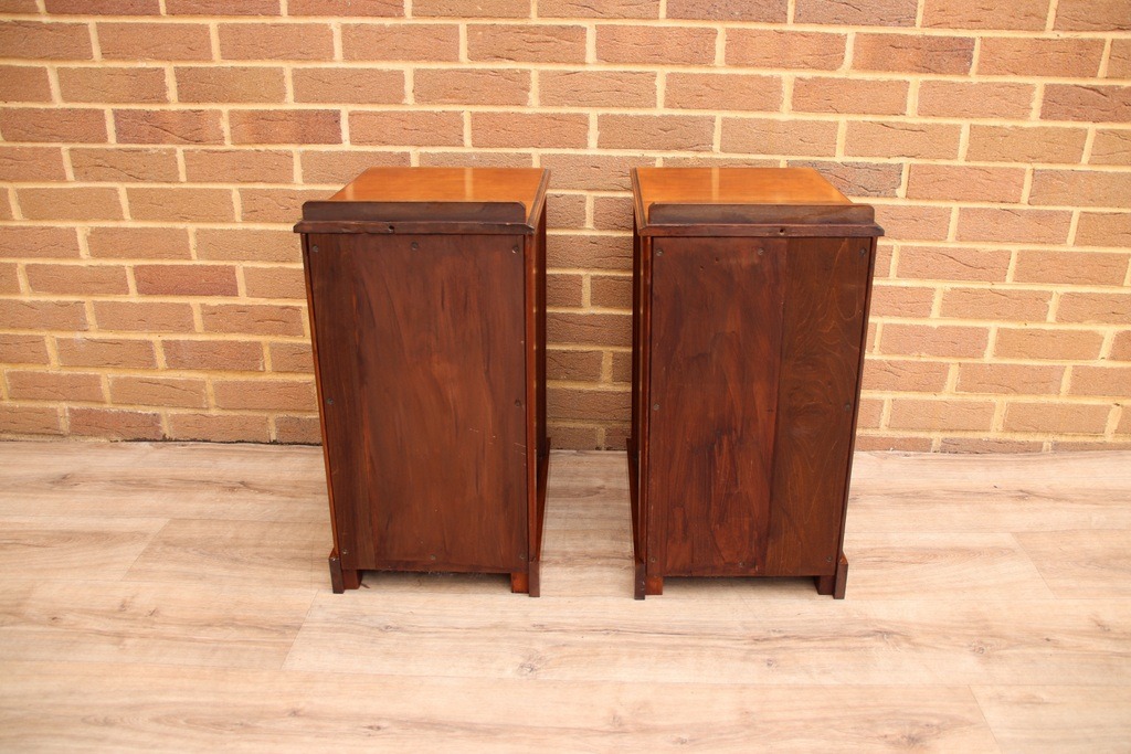 Pair of Vintage Inlaid Bedside Tables - Image 12