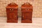 Pair of Mahogany Crafted Bedside Tables - Image 2