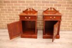 Pair of Mahogany Crafted Bedside Tables - Image 3