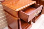 Pair of Mahogany Crafted Bedside Tables - Image 6