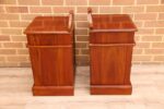 Pair of Mahogany Crafted Bedside Tables - Image 9