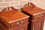 Pair of Mahogany Crafted Bedside Tables - Image 10