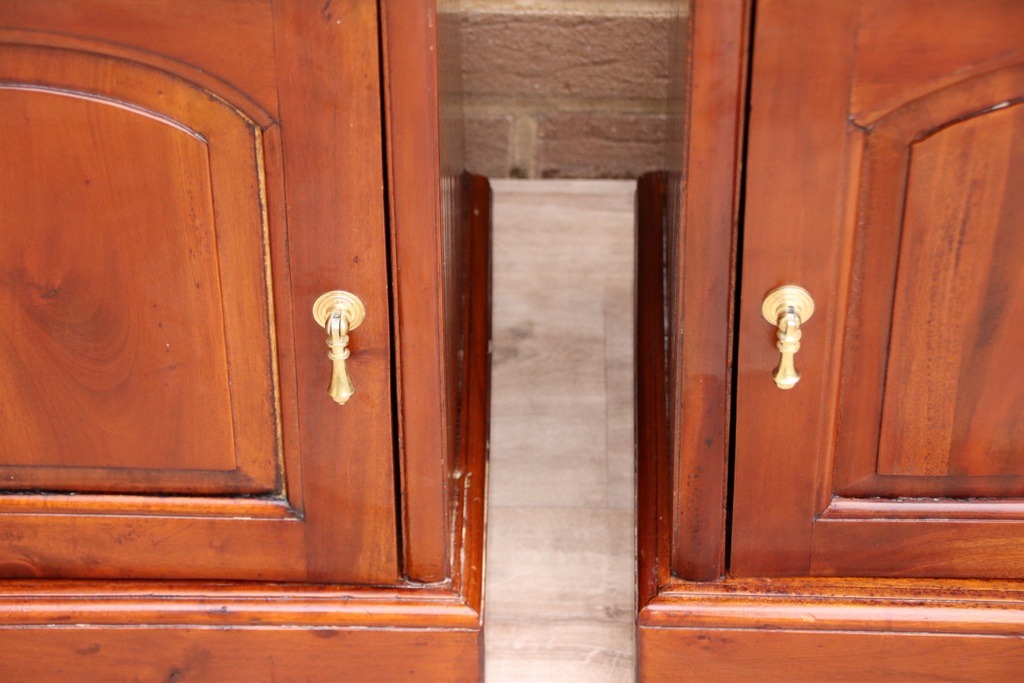 Pair of Mahogany Crafted Bedside Tables - Image 12