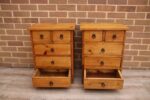 Pair of Rustic Wood Bedside Tables - Image 3