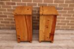 Pair of Rustic Wood Bedside Tables - Image 15