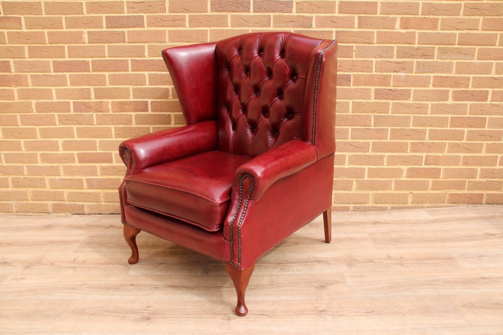 Chesterfield Wingback Armchair - Image 3