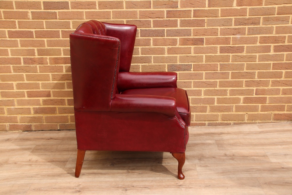 Chesterfield Wingback Armchair - Image 6