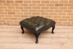 Chesterfield Leather Footstool