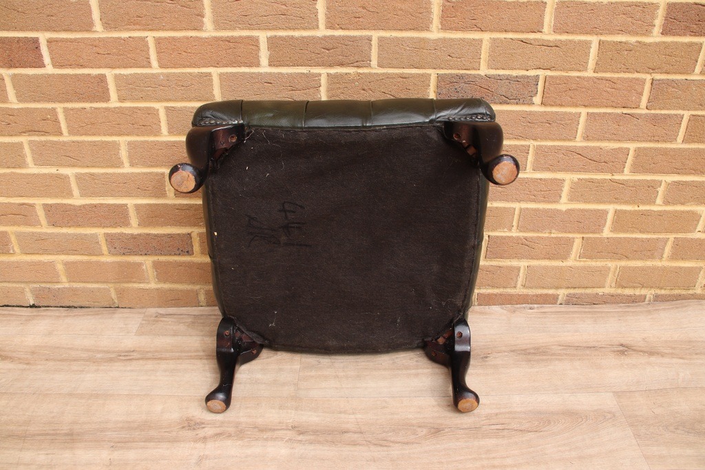 Chesterfield Leather Footstool - Image 5