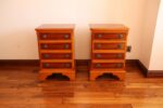 Pair of Burr Bedside Tables - Image 2
