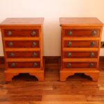 Pair of Burr Bedside Tables