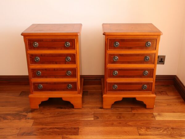 Pair of Burr Bedside Tables