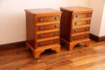 Pair of Burr Bedside Tables - Image 4