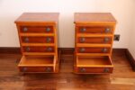Pair of Burr Bedside Tables - Image 5