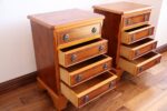 Pair of Burr Bedside Tables - Image 7