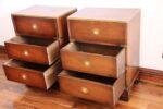 Pair of Military Campaign Bedside Tables - Image 6