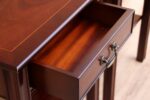 Pair of Mahogany Tall Inlaid Bedside Tables - Image 9