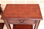 Pair of Mahogany Tall Inlaid Bedside Tables - Image 15