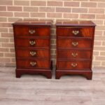 Pair of Vintage Mahogany Bedside Chests