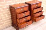 Pair of Vintage Mahogany Bedside Chests - Image 8